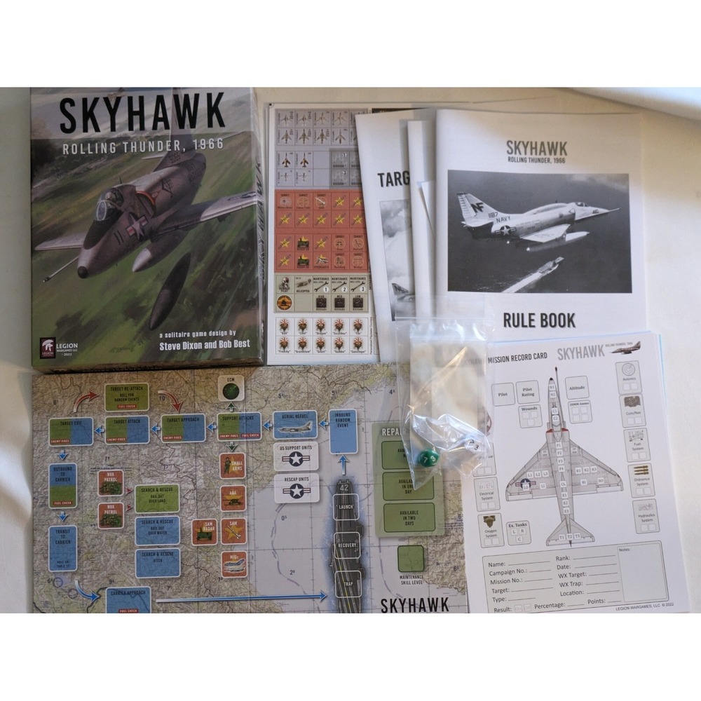 Skyhawk Rolling Thunder 1966 Legion Wargames Solitaire Dixon Best Box